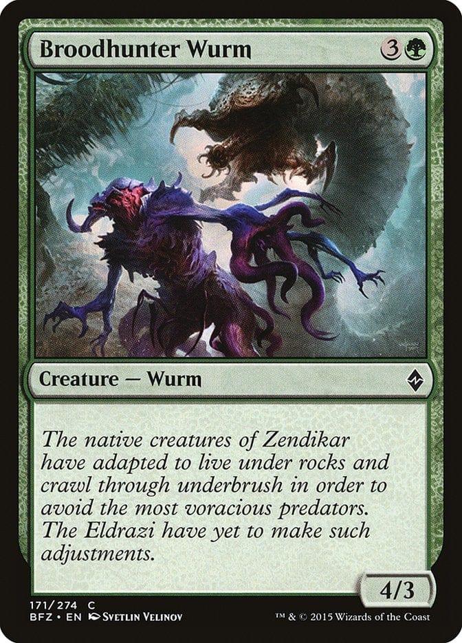 Magic: The Gathering MTG Single Broodhunter Wurm [Battle for Zendikar]