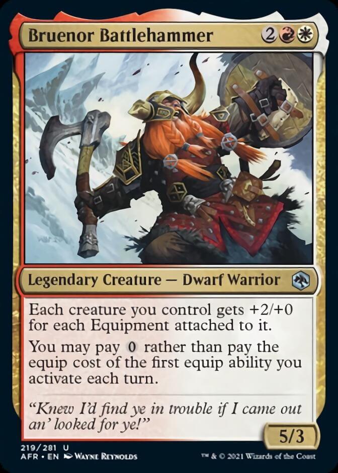 Magic: The Gathering MTG Single Bruenor Battlehammer [Dungeons & Dragons: Adventures in the Forgotten Realms]