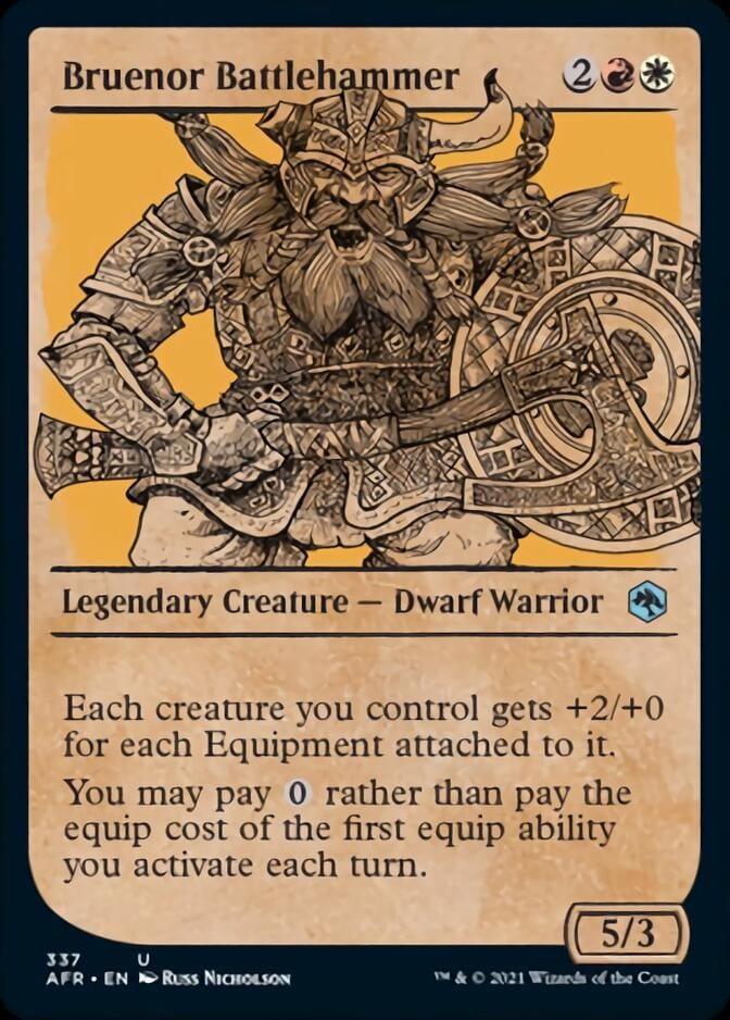 Magic: The Gathering MTG Single Bruenor Battlehammer (Showcase) [Dungeons & Dragons: Adventures in the Forgotten Realms]