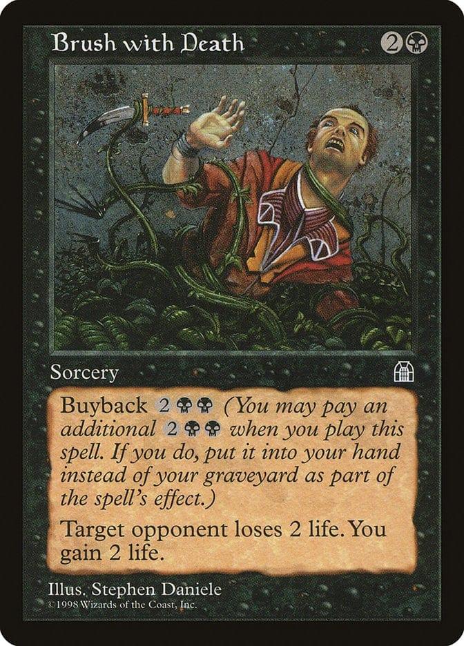 Magic: The Gathering MTG Single Brush with Death [Stronghold]