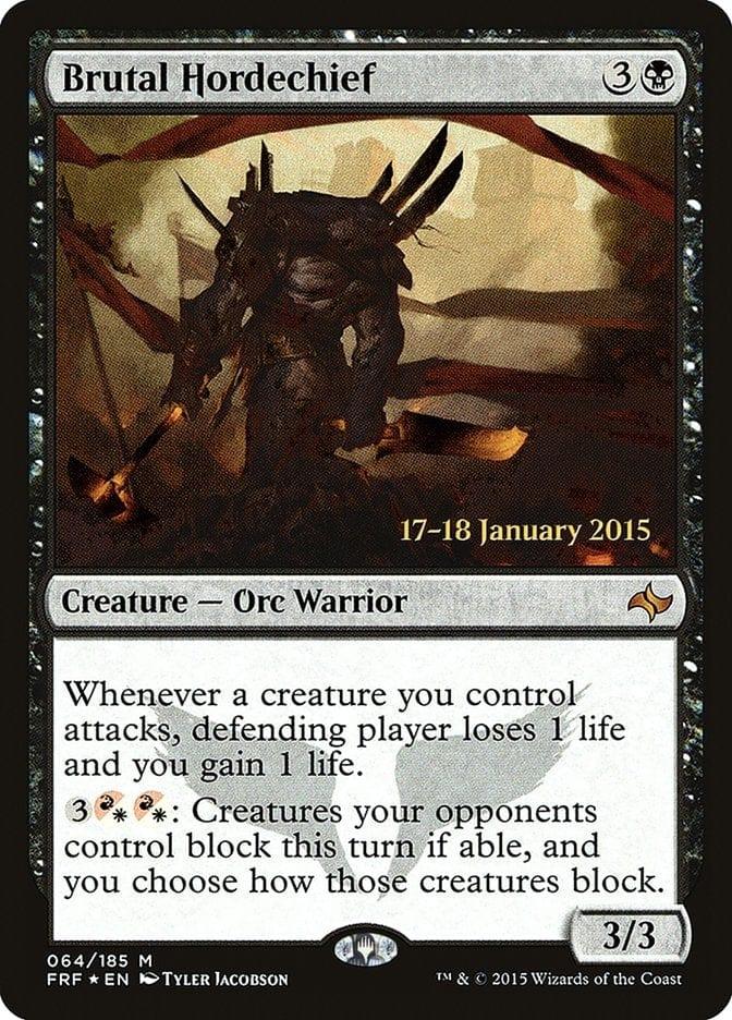 Magic: The Gathering MTG Single Brutal Hordechief  [Fate Reforged Prerelease Promos]