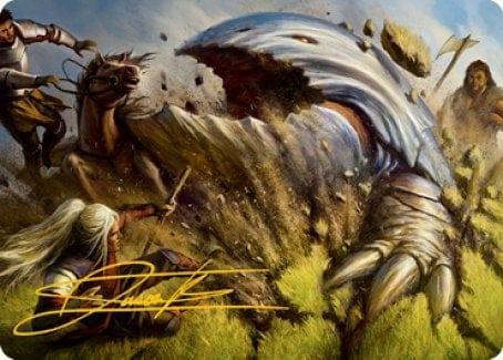 Magic: The Gathering MTG Single Bulette Art Card (Gold-Stamped Signature) [Dungeons & Dragons: Adventures in the Forgotten Realms Art Series]