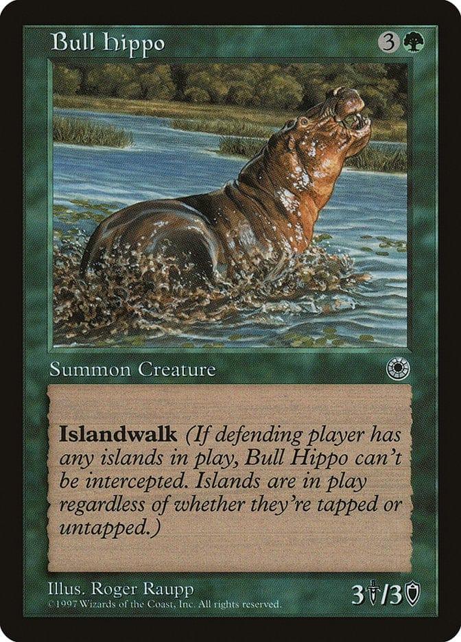 Magic: The Gathering MTG Single Bull Hippo [Portal]