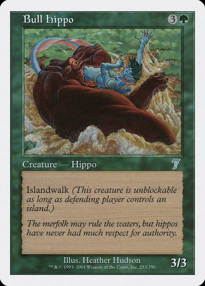 Magic: The Gathering MTG Single Bull Hippo [Seventh Edition]