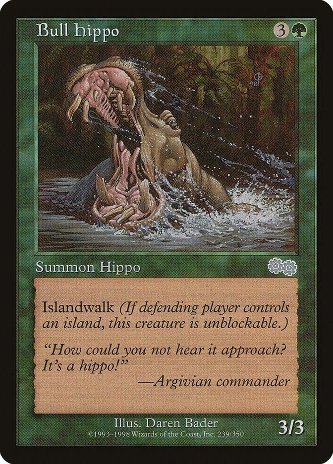 Magic: The Gathering MTG Single Bull Hippo [Urza's Saga]