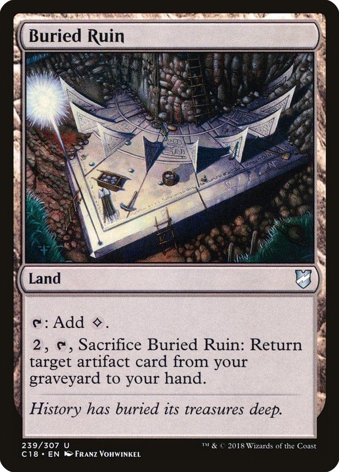 Magic: The Gathering MTG Single Buried Ruin [Commander 2018]
