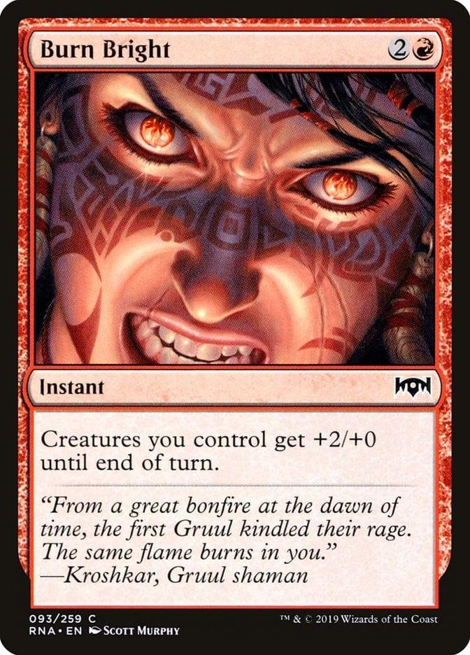 Magic: The Gathering MTG Single Burn Bright [Ravnica Allegiance]