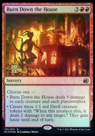 Magic: The Gathering MTG Single Burn Down the House [Innistrad: Midnight Hunt Prerelease Promos]