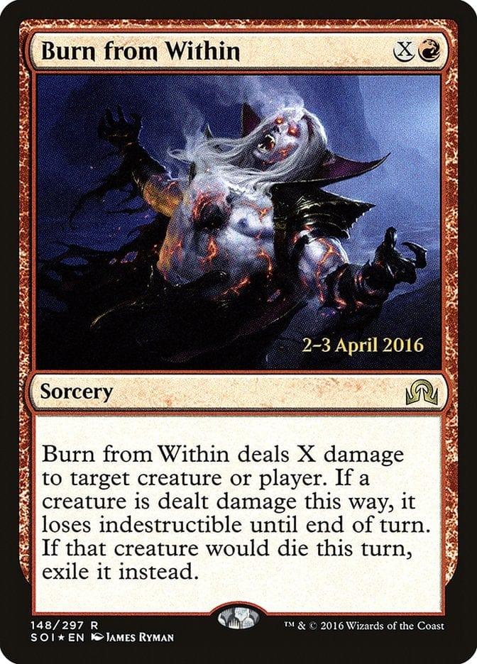 Magic: The Gathering MTG Single Burn from Within [Shadows over Innistrad Prerelease Promos]