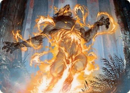 Magic: The Gathering MTG Single Burn the Accursed Art Card [Innistrad: Midnight Hunt Art Series]
