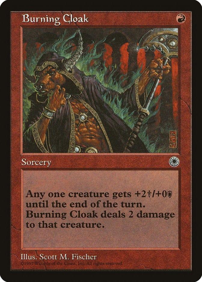 Magic: The Gathering MTG Single Burning Cloak [Portal]