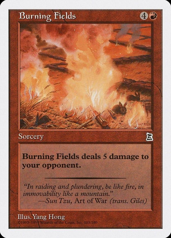 Magic: The Gathering MTG Single Burning Fields [Portal Three Kingdoms]