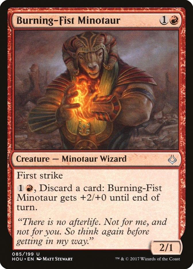 Magic: The Gathering MTG Single Burning-Fist Minotaur [Hour of Devastation]