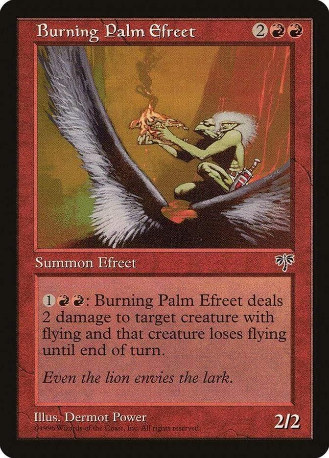 Magic: The Gathering MTG Single Burning Palm Efreet [Mirage]