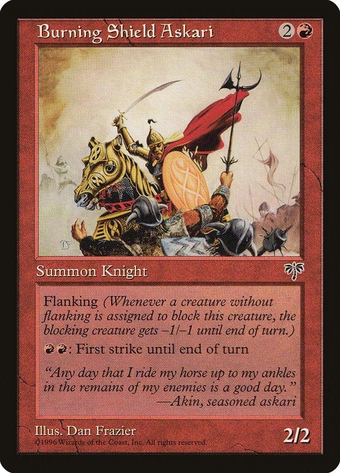 Magic: The Gathering MTG Single Burning Shield Askari [Mirage]