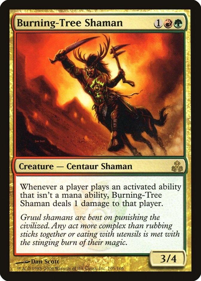 Magic: The Gathering MTG Single Burning-Tree Shaman [Guildpact]