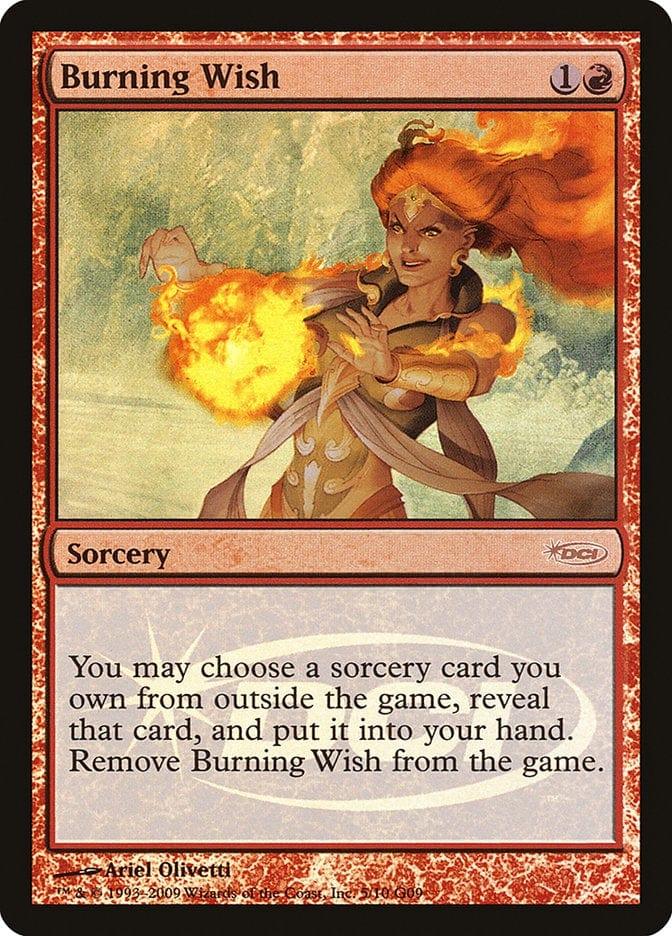 Magic: The Gathering MTG Single Burning Wish [Judge Gift Cards 2009]