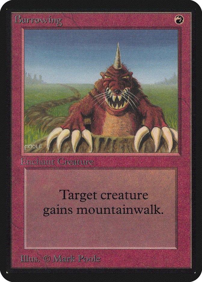Magic: The Gathering MTG Single Burrowing [Limited Edition Alpha]