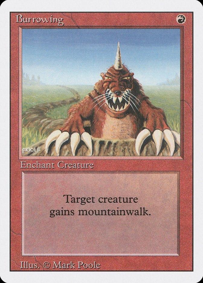 Magic: The Gathering MTG Single Burrowing [Revised Edition]