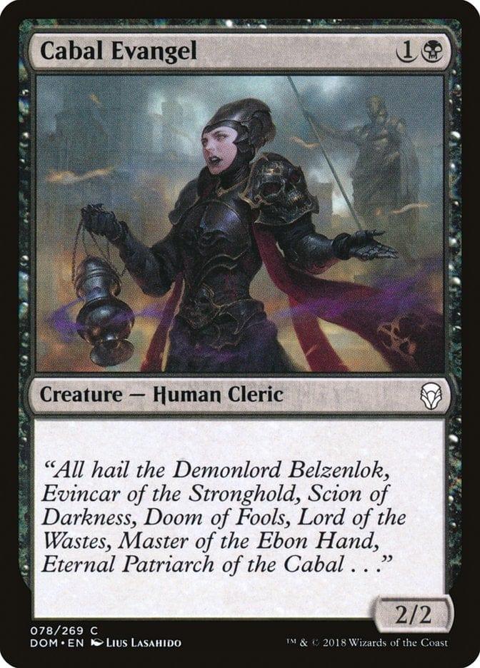 Magic: The Gathering MTG Single Cabal Evangel [Dominaria]