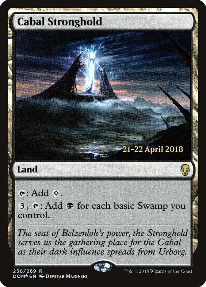 Magic: The Gathering MTG Single Cabal Stronghold  [Dominaria Prerelease Promos]