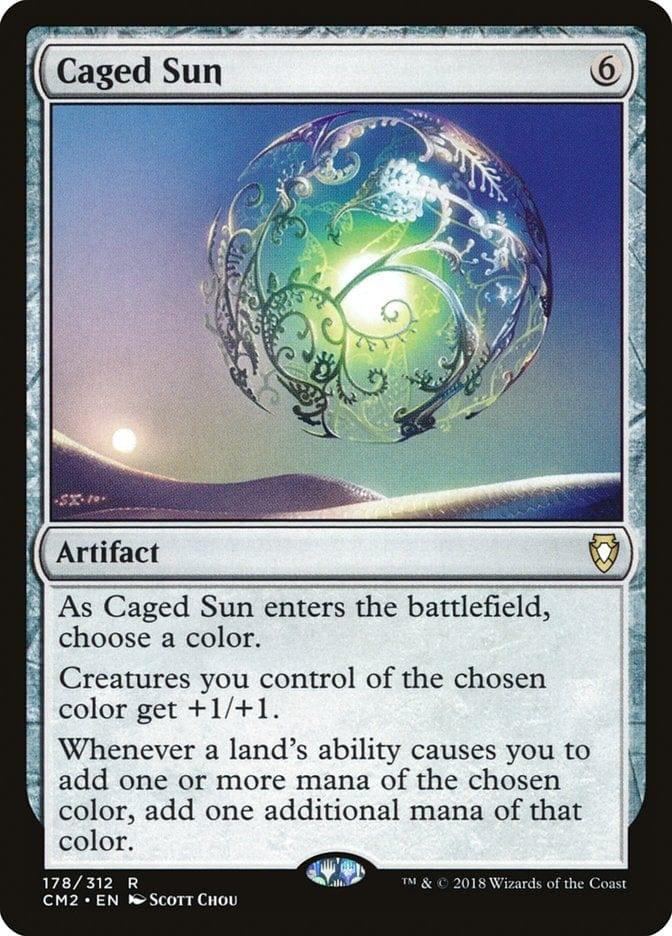 Magic: The Gathering MTG Single Caged Sun [Commander Anthology Volume II]