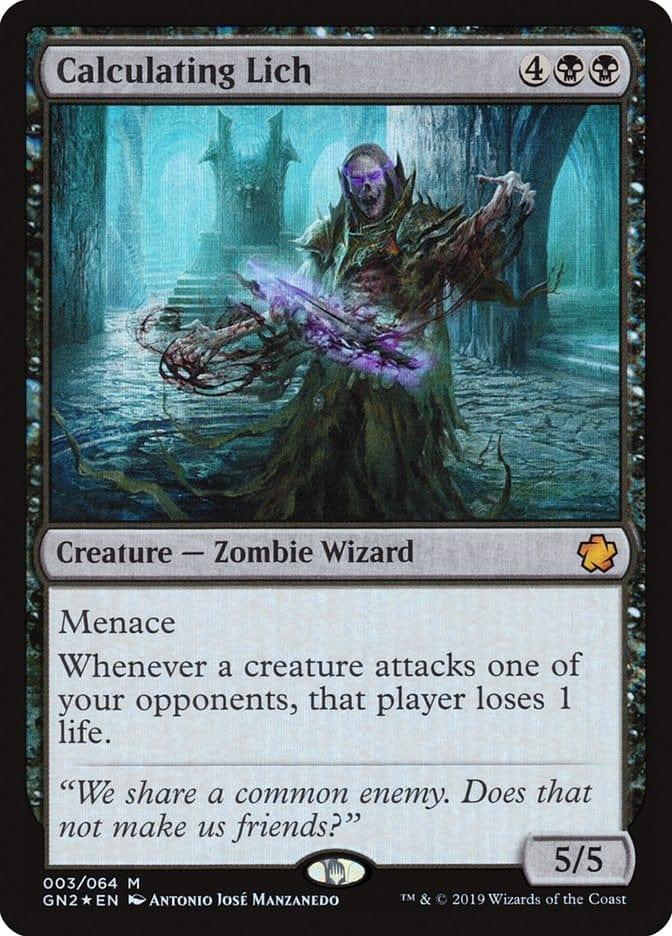 Magic: The Gathering MTG Single Calculating Lich [Game Night 2019]