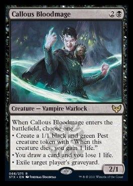 Magic: The Gathering MTG Single Callous Bloodmage [Strixhaven: School of Mages]