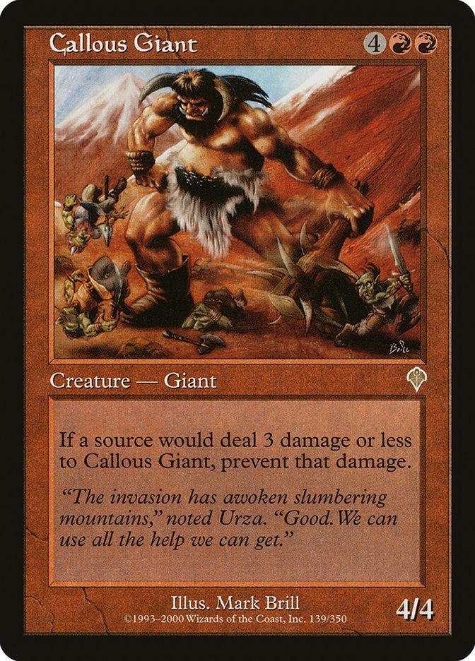 Magic: The Gathering MTG Single Callous Giant [Invasion]