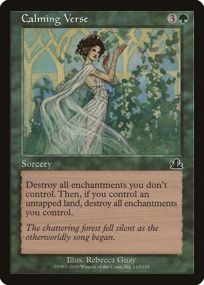 Magic: The Gathering MTG Single Calming Verse [Prophecy]