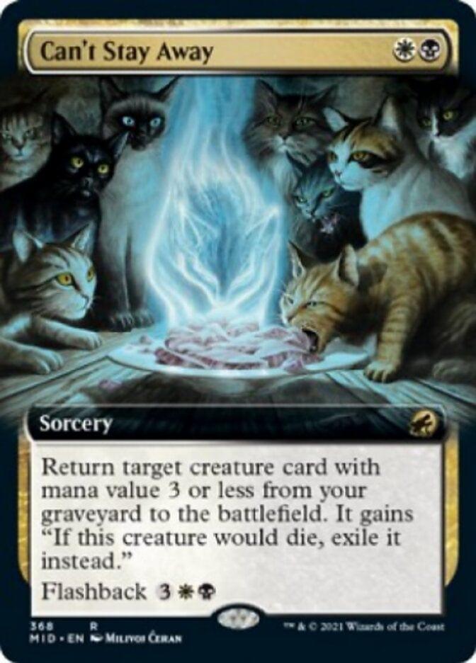Magic: The Gathering MTG Single Can't Stay Away (Extended) [Innistrad: Midnight Hunt]