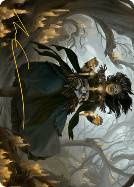 Magic: The Gathering MTG Single Candlegrove Witch 1 Art Card (Gold-Stamped Signature) [Innistrad: Midnight Hunt Art Series]