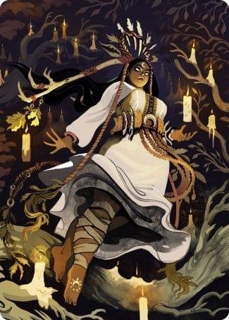 Magic: The Gathering MTG Single Candlegrove Witch 2 Art Card [Innistrad: Midnight Hunt Art Series]