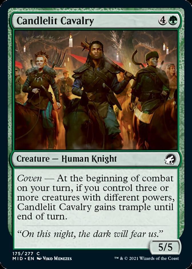 Magic: The Gathering MTG Single Candlelit Cavalry [Innistrad: Midnight Hunt]