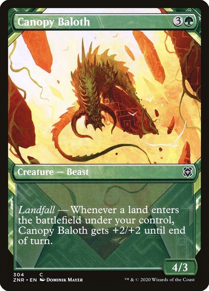 Magic: The Gathering MTG Single Canopy Baloth (Showcase) [Zendikar Rising Extended Art]
