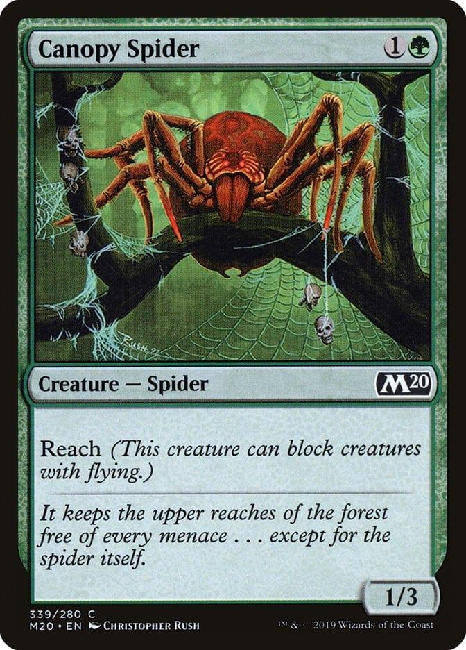 Magic: The Gathering MTG Single Canopy Spider [Core Set 2020]