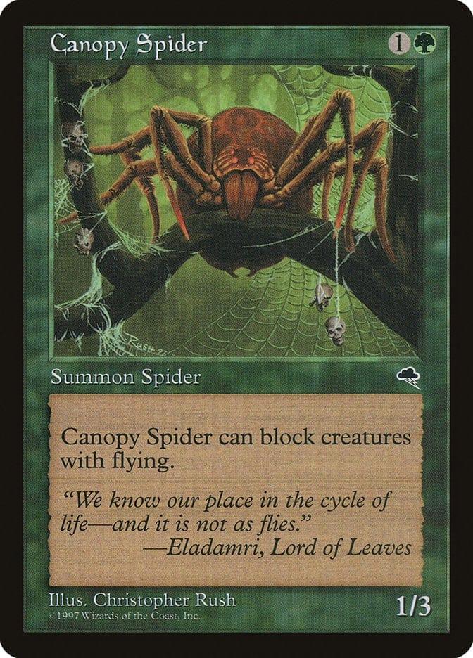 Magic: The Gathering MTG Single Canopy Spider [Tempest]
