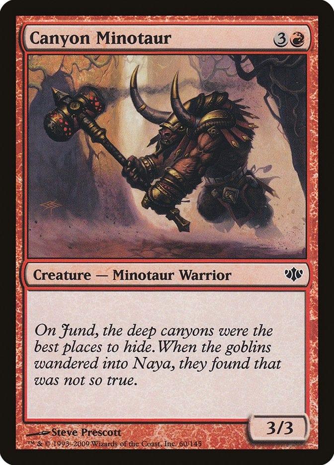 Magic: The Gathering MTG Single Canyon Minotaur [Conflux]