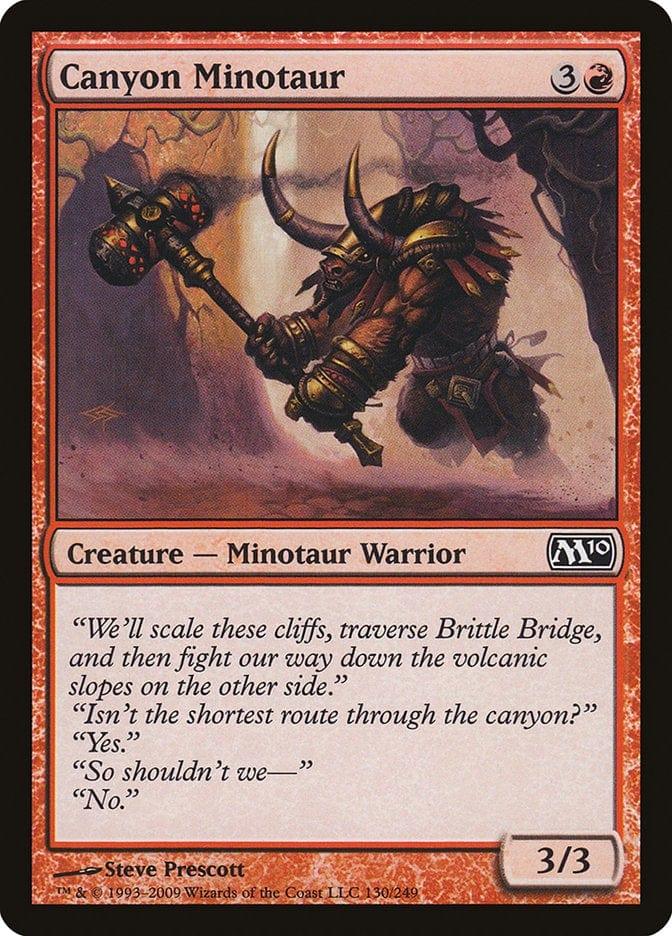 Magic: The Gathering MTG Single Canyon Minotaur [Magic 2010]
