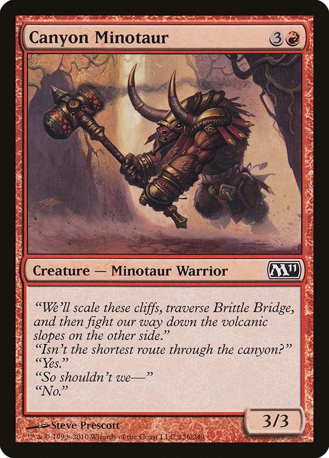 Magic: The Gathering MTG Single Canyon Minotaur [Magic 2011]