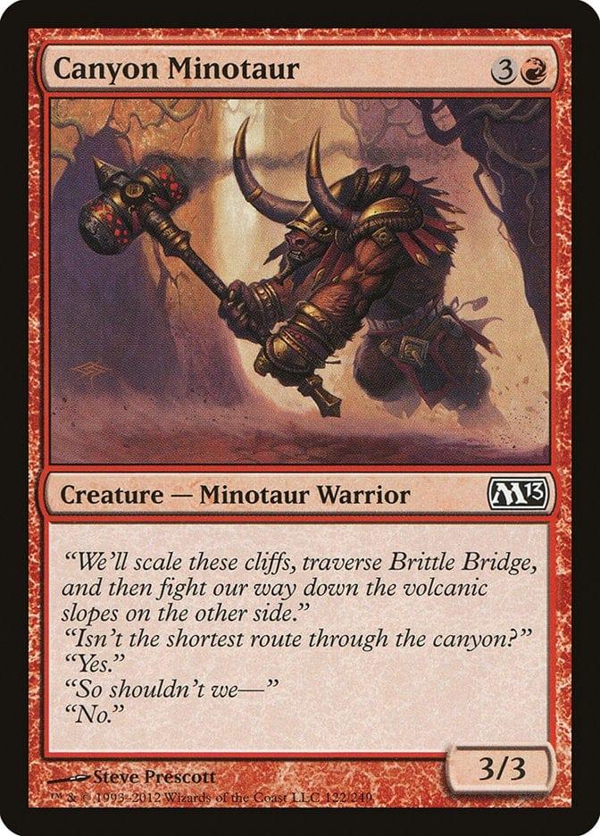 Magic: The Gathering MTG Single Canyon Minotaur [Magic 2013]