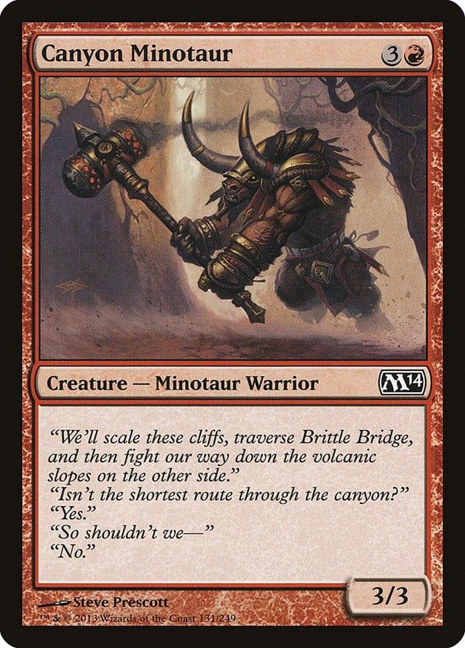 Magic: The Gathering MTG Single Canyon Minotaur [Magic 2014]