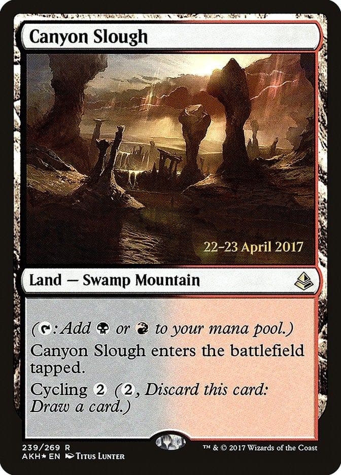 Magic: The Gathering MTG Single Canyon Slough  [Amonkhet Prerelease Promos]