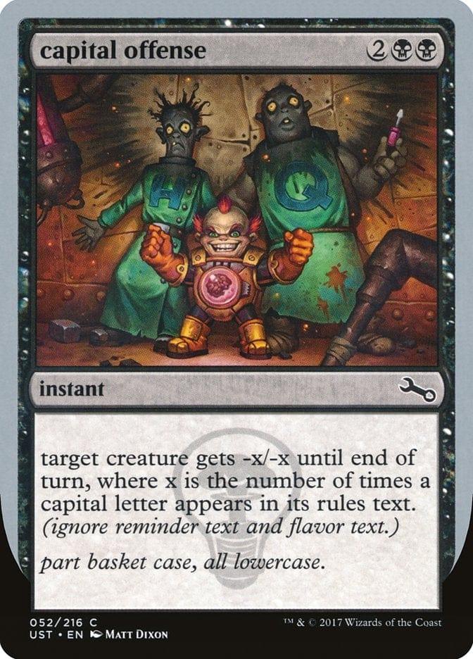 Magic: The Gathering MTG Single capital offense [Unstable]