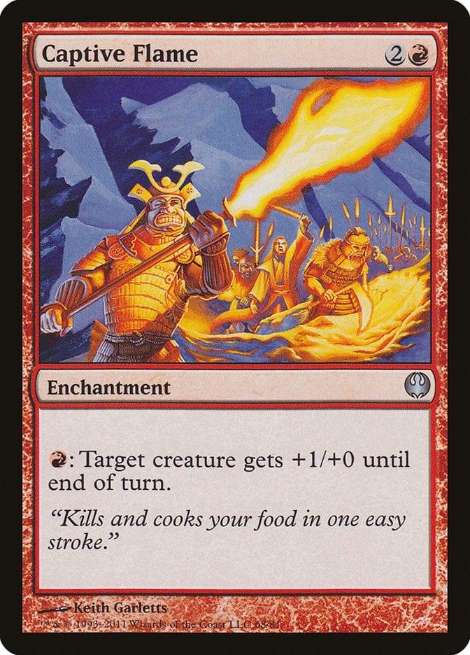 Magic: The Gathering MTG Single Captive Flame [Duel Decks: Knights vs. Dragons]