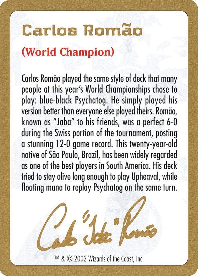 Magic: The Gathering MTG Single Carlos Romão Bio [World Championship Decks 2002]