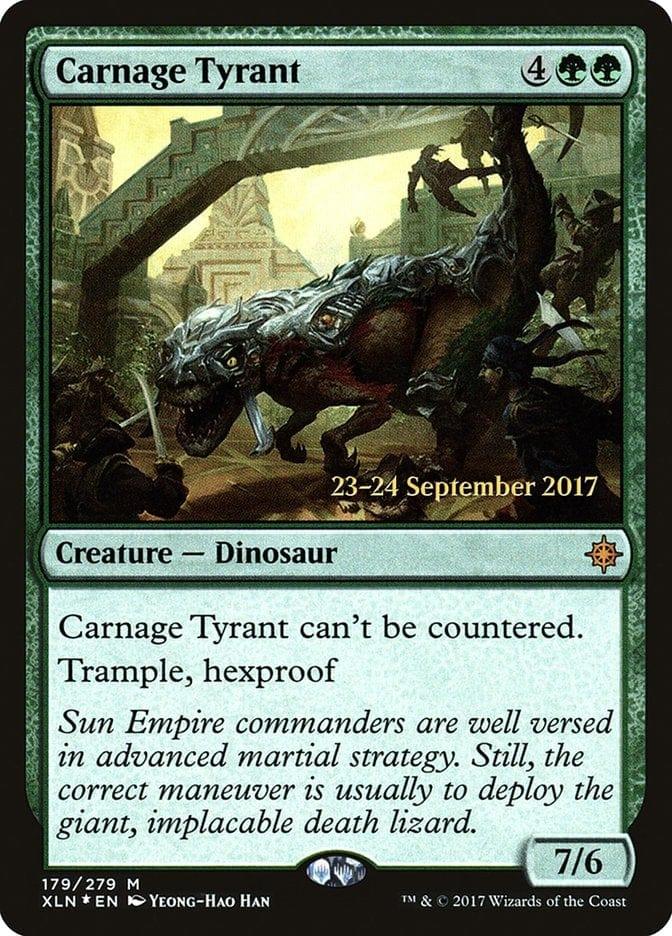Magic: The Gathering MTG Single Carnage Tyrant  [Ixalan Prerelease Promos]
