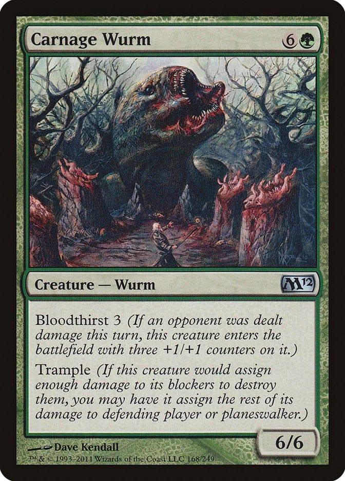 Magic: The Gathering MTG Single Carnage Wurm [Magic 2012]