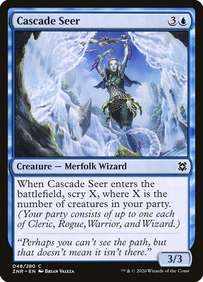 Magic: The Gathering MTG Single Cascade Seer [Zendikar Rising]
