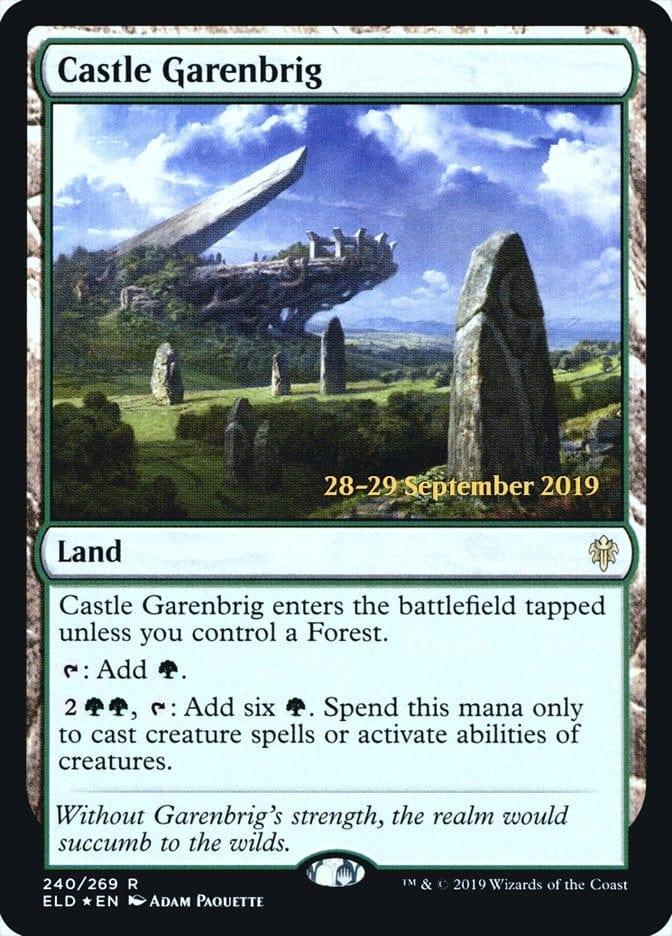 Magic: The Gathering MTG Single Castle Garenbrig  [Throne of Eldraine Prerelease Promos]
